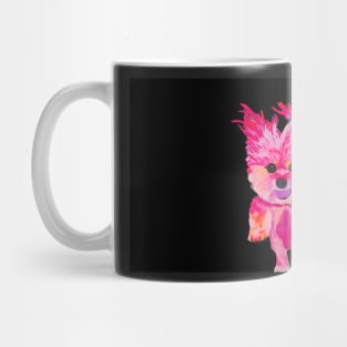 I Love Luz the Morkie over Black Mug